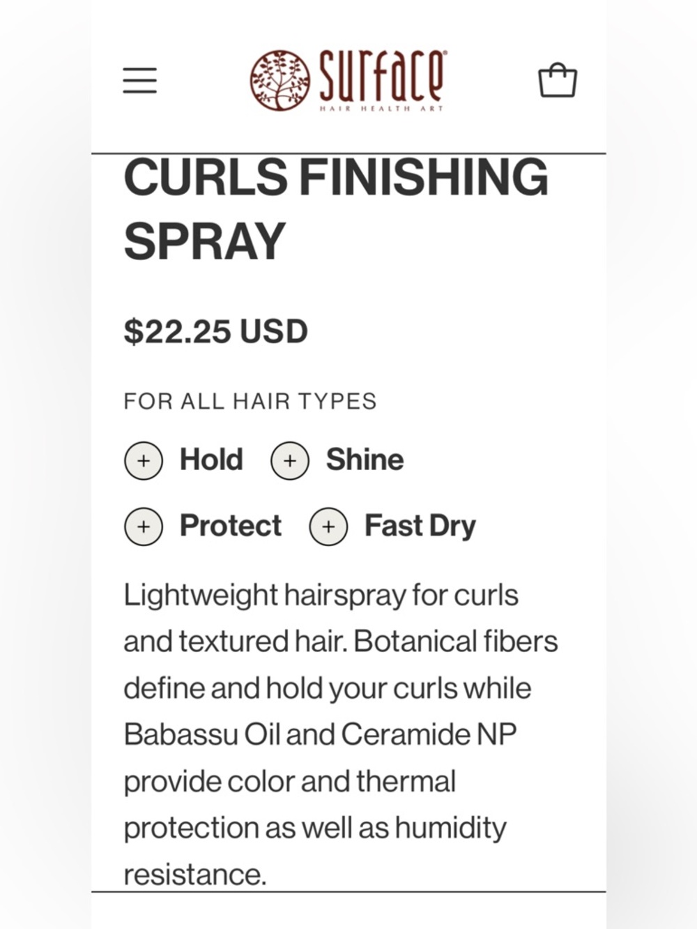 Curls Finishing Spray — 2 OZ - Picture 3 of 8